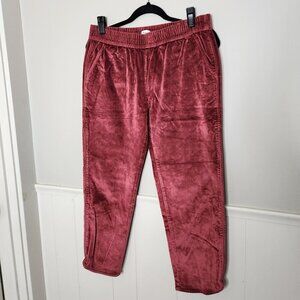 MADEWELL Red Velvet Track Trousers